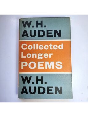 Collected Longer Poems by W. H. Auden 1st Edition Hardcover Dustjacket 1968
